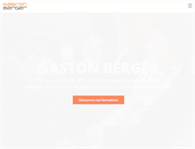 Tablet Screenshot of gastonberger.fr